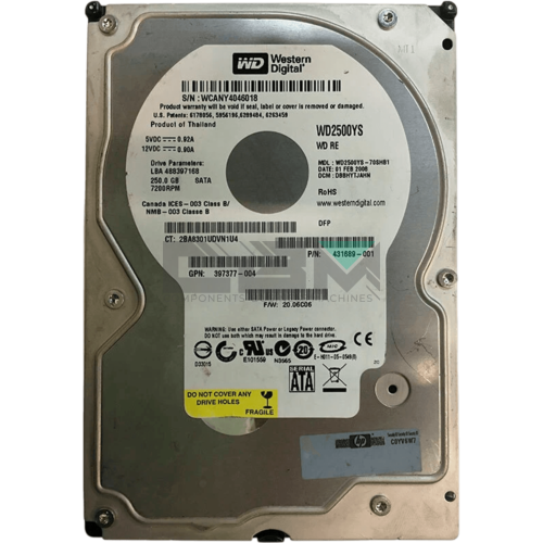 WD2500YS-70SHB1 Жесткий диск HP 250-GB 1.5G 7.2K 3.5 SATA HDD