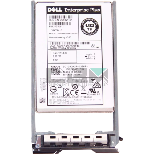 Y2M2R Твердотельный накопитель SSD Dell 2.5' 1.92TB 12GB/S SAS