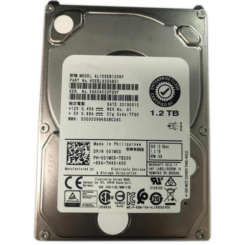 AL15SEB120NY Жесткий диск HDD Dell 1.2TB 10500 об/мин