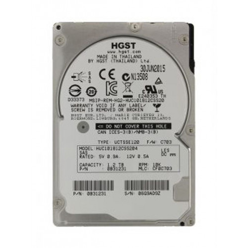 HUC101812CS4204 Жесткий диск HDD Hitachi 1.2Tb 2.5 10000об/мин