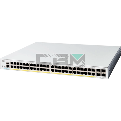 C1300-48P-4G Коммутатор Cisco уровня 3 с 48 портами PoE и 4 портами SFP