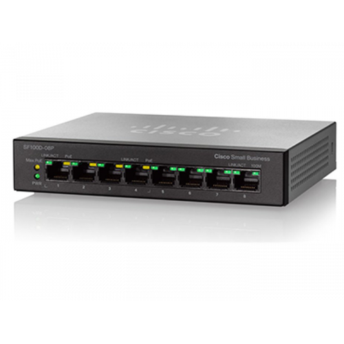 SF100D-08P-AU Коммутатор Cisco Small Business 100 Series