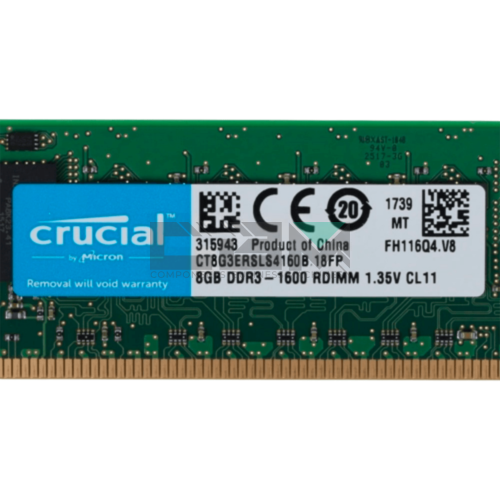 CT8G3ERSLS4160B Оперативная память Crucial 8-GB RDIMM DDR3 1600MHz