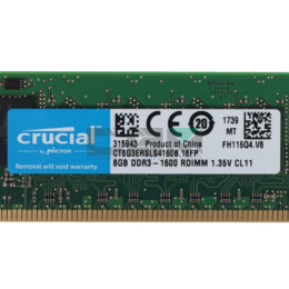MT18JSF1G72PZ-1G6 Оперативная память Micron Technology 8-GB RDIMM DDR3 1600MHz