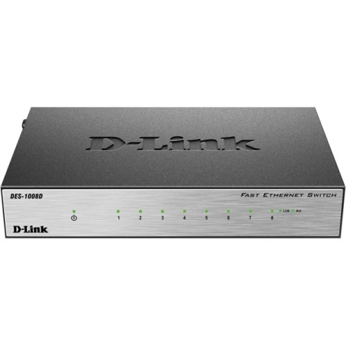 DES-1008D/L2B Коммутатор D-Link 8x100Mb неуправляемый