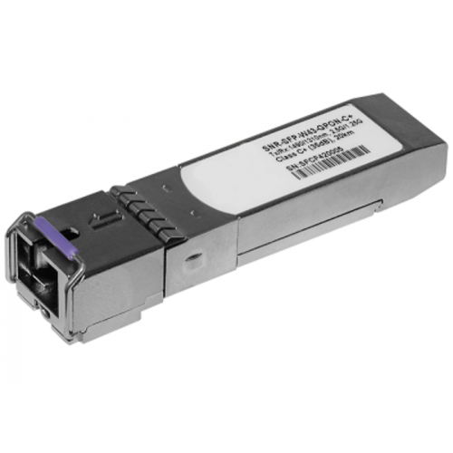 SFP-W43-GPON-C+ Модуль SFP WDM GPON, дальность до 20км (35dB), Tx/Rx: 1490/1310нм