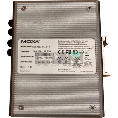 EDS-405A-MM-ST-T Коммутатор MOXA 5 Ports Ethernet Layer 2