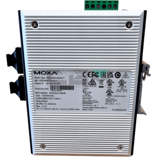 EDS-405A-SS-SC-T Коммутатор MOXA 5 Ports Ethernet Layer 2