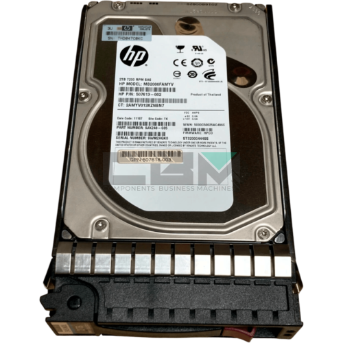 MB2000FAMYV Жесткий диск HP G8 G9 2-TB 6G 7.2K 3.5 SAS SC