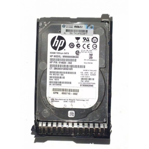 MM0500GBKAK Жесткий диск HDD HP G8 G9 500Gb 2.5 6G SATA QR