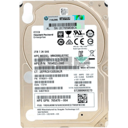 MM2000JEFRC Жёсткий диск HPE 2TB SAS 12G 7.2K SFF 2.5