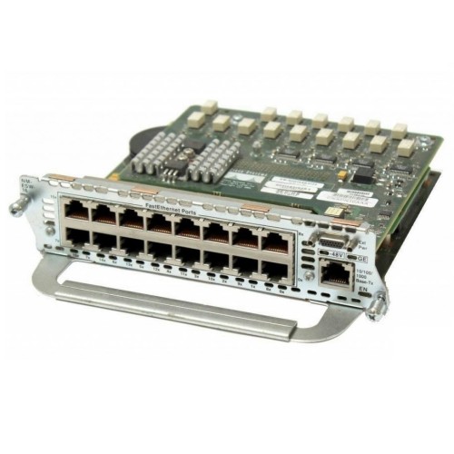 NM-16ESW-1GIG Модуль расширения Cisco 16 port 10/100 EtherSwitch NM with 1 GE (1000BaseT)