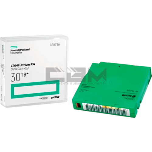 Q2078AN Картридж HPE Ultrium LTO8 12 ТБ (30 ТБ со сжатием) с шифрованием AES-256