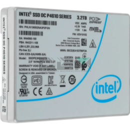SSDPE2KE032T8 Твердотельный накопитель Intel 3.2 ТБ NVMe PCIe 3.1 x4 U.2 TLC