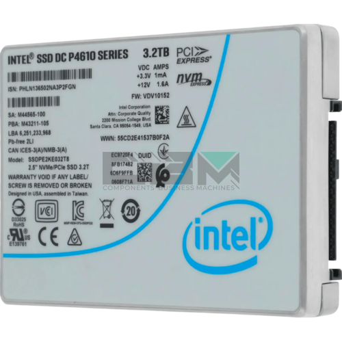 SSDPE2KE032T8 Твердотельный накопитель Intel 3.2 ТБ NVMe PCIe 3.1 x4 U.2 TLC