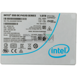 SSDPE2KX010T8 Твердотельный накопитель Dell Intel DC P4510 1 ТБ NVMe/PCIe TLC 2,5