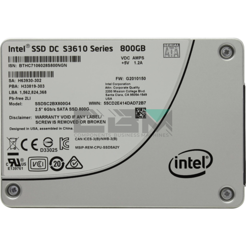 SSDSC2BX800G401 Твердотельный накопитель Intel DC S3610 Series 800GB