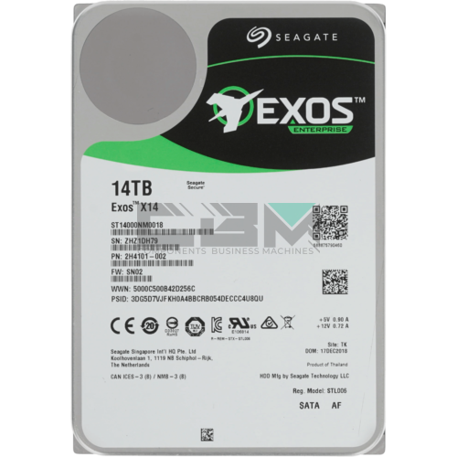 ST14000NM0018 Жесткий диск HDD Seagate ENT 14TB 7.2K 3.5 6G SATA