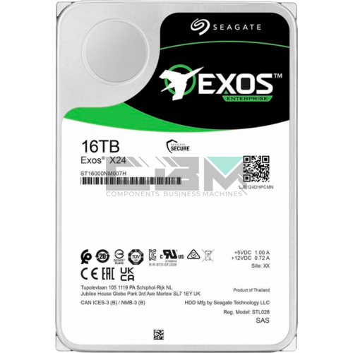 ST16000NM007H Жесткий диск Seagate Exos X18 16TB 7200rpm 512MB SAS 12Gb/s