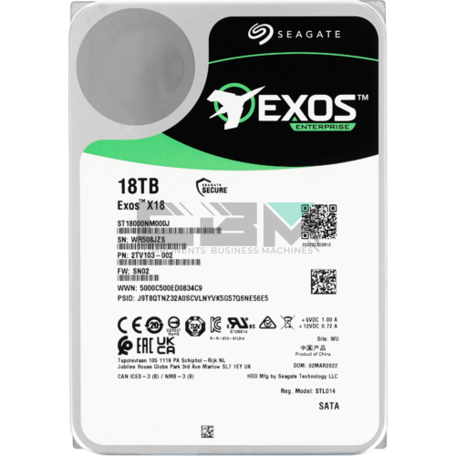 ST18000NM000J Жесткий диск Seagate Exos X18 18TB HDD SATA III 3.5