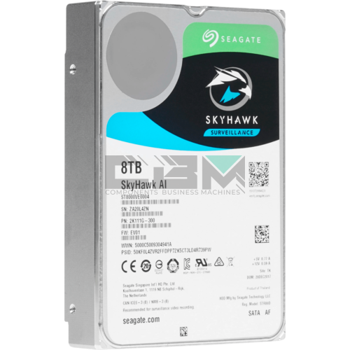 ST8000VE0004 Жесткий диск HDD SEAGATE SKYHAWK AI 8Tb SATA UP TO 64 CAMERA SUPPORTED