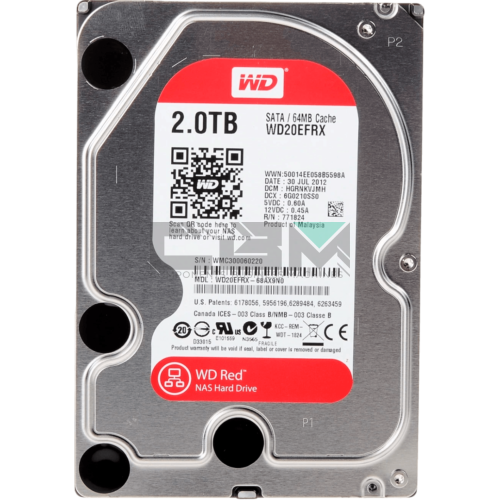 WD20EFRX Жесткий диск HDD Western Digital Red 2Tb SATA 5400rpm 6Gb/s 3.5