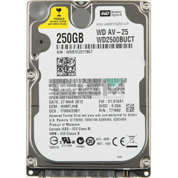 WD2500BUCT Жесткий диск Western Digital 2.5 AV-25 250 Гб SATA