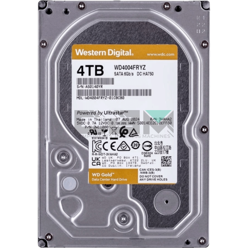 WD4004FRYZ Жесткий диск Western Digital Gold 4TB 7200rpm 256MB SATA III