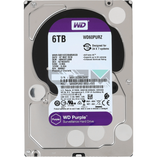 WD60PURZ Жёсткий диск Western Digital Purple 6 TB