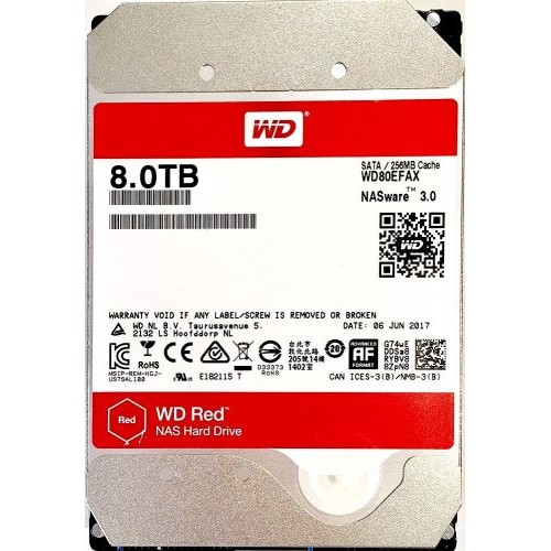 WD80EFAX Жесткий диск Western Digital 8TB SATA 6Gb/s