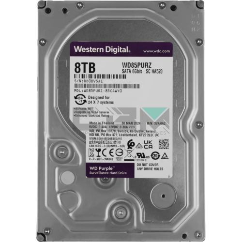 WD85PURZ Жёсткий диск Western Digital Purple 8 TB