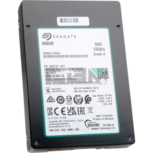 XS800LE70084 Твердотельный накопитель Seagate Nytro 3532 800GB SAS 12Gb/s