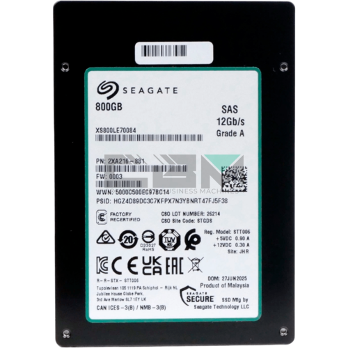 XS800LE70084 Твердотельный накопитель Seagate Nytro 3532 800GB SAS 12Gb/s